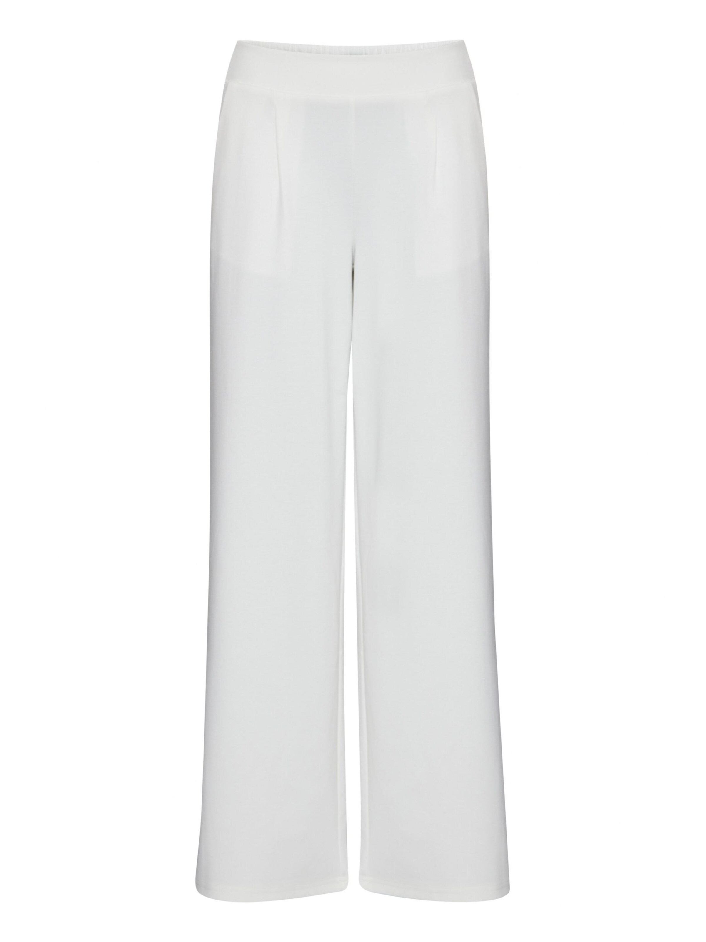 Pantalon 'IHKate' ICHI en blanc : devant