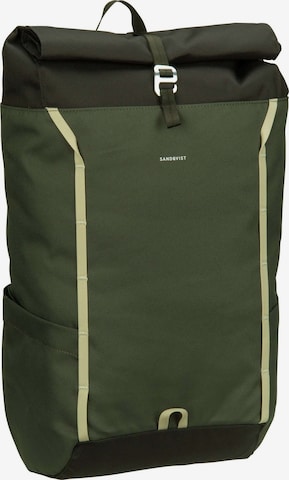SANDQVIST Backpack ' Arvid' in Green: front