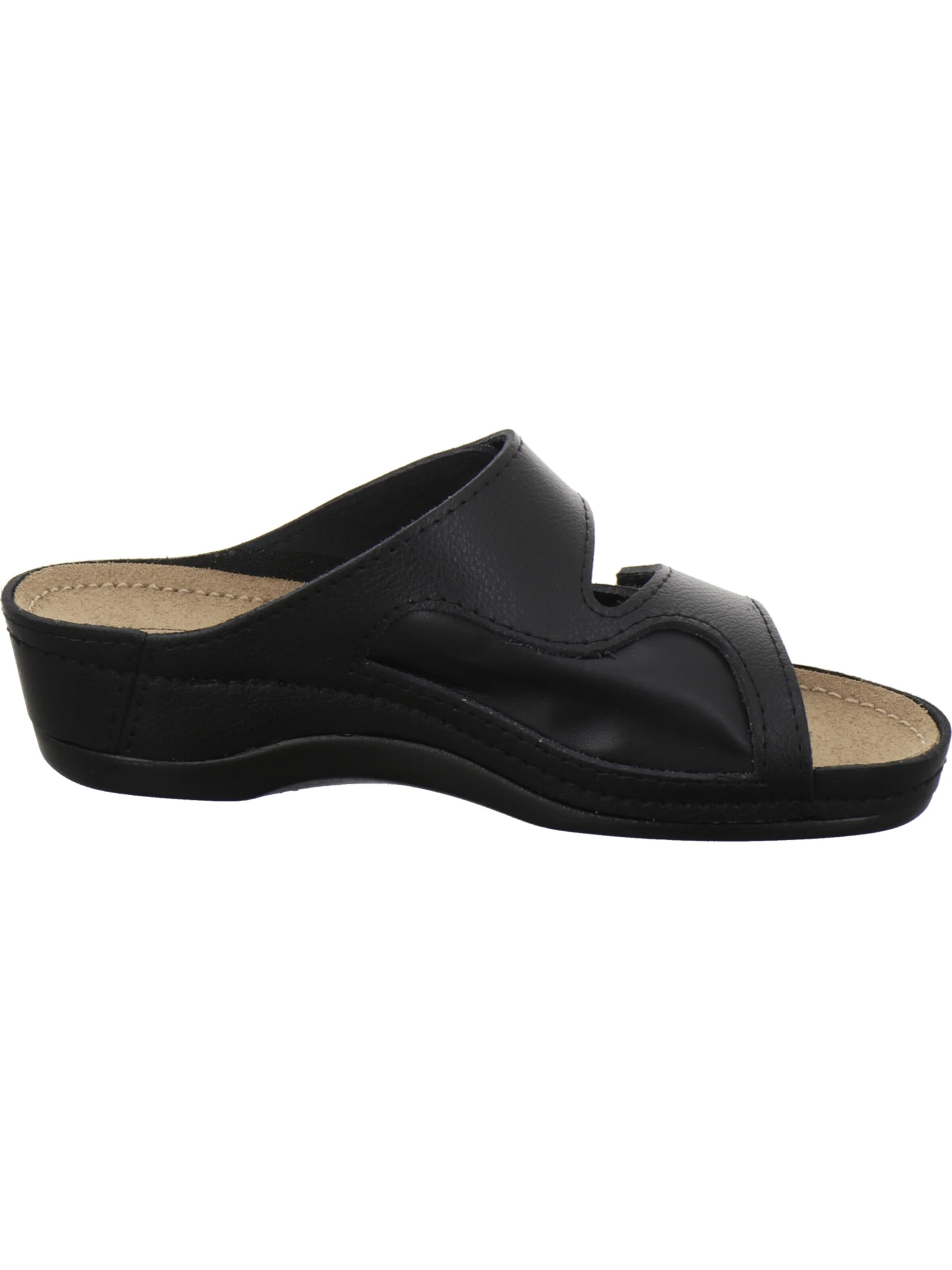 AFS-Schuhe - Zapatos abiertos 'Pantolette Damen Hallux schwarz' en negro