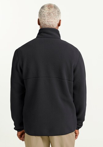 JACK WOLFSKIN Athletic Fleece Jacket in Black