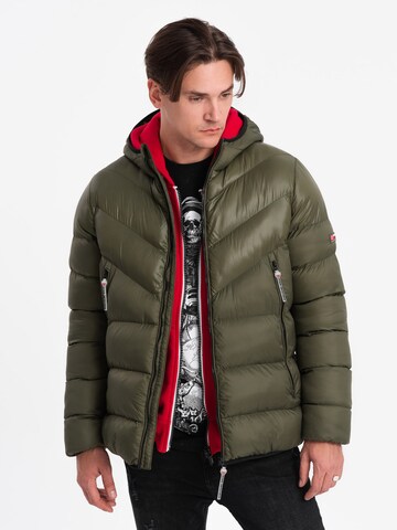 Veste d’hiver 'OM-JAHP-0145' Ombre en vert