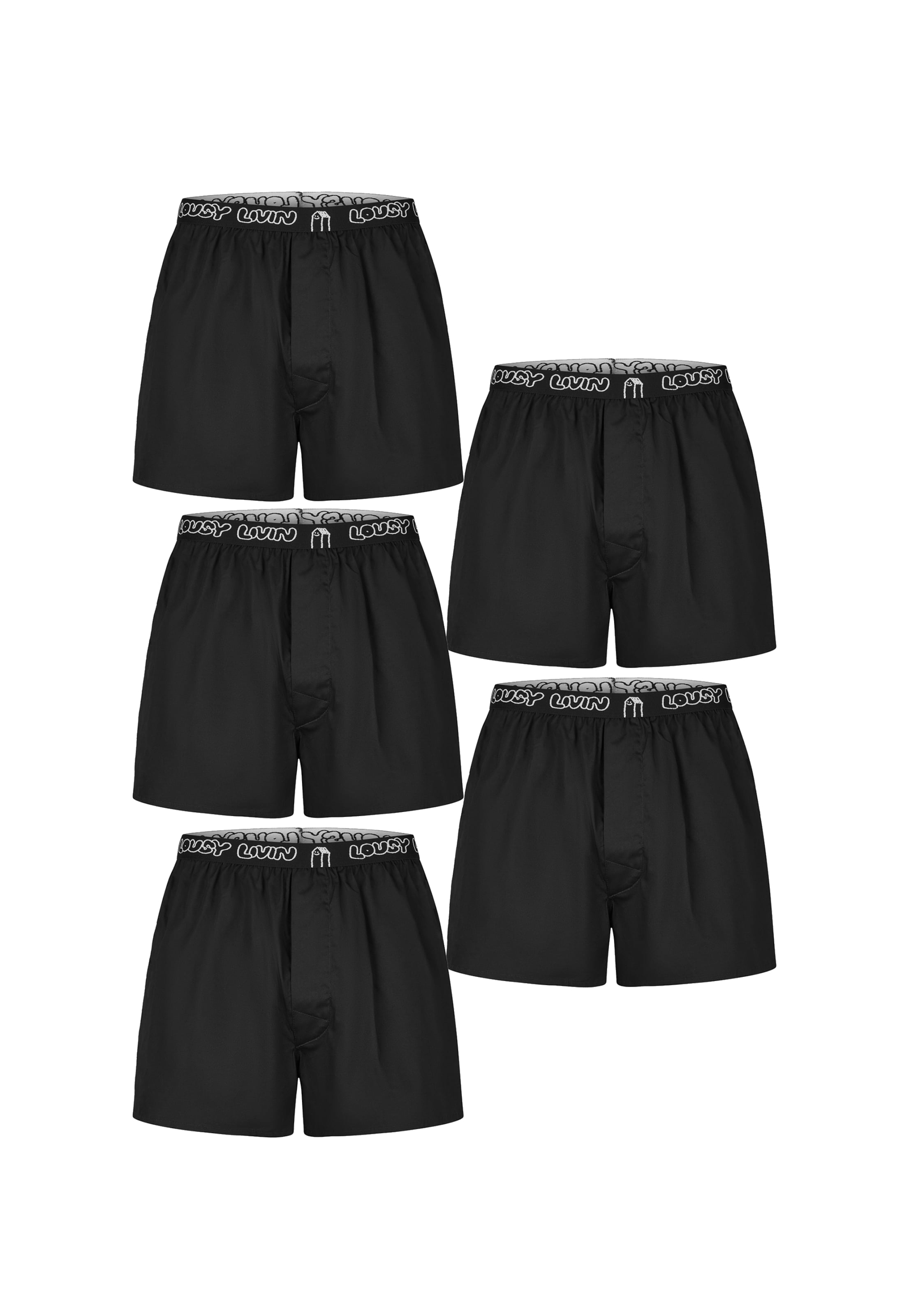 Lousy Livin Boxer shorts in Black: front