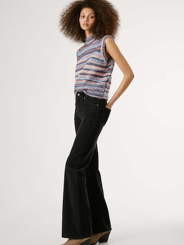 Pepe Jeans Flared Broek 'Willa' in Zwart