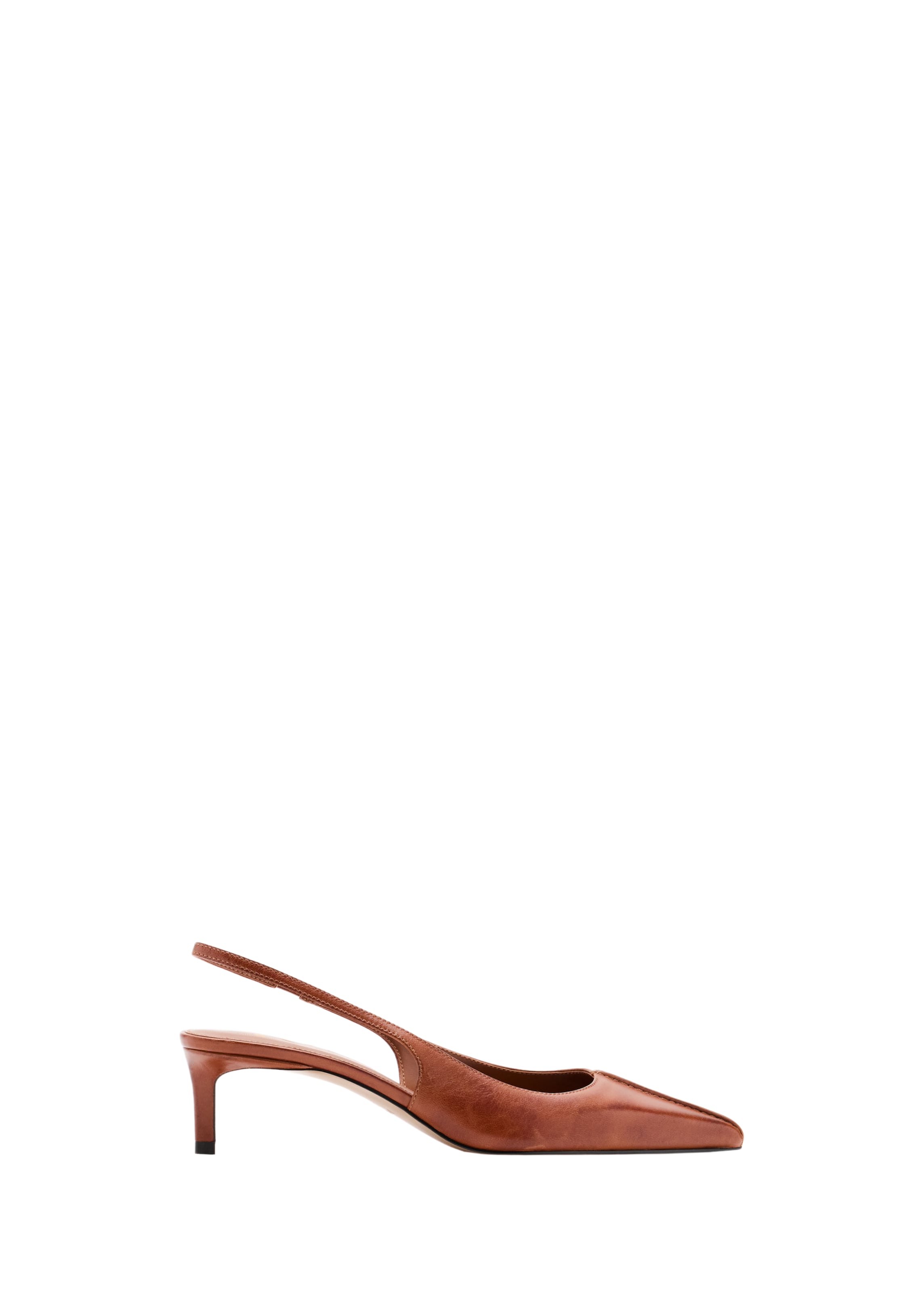 Décolleté sling 'AURA' di MANGO in marrone: frontale