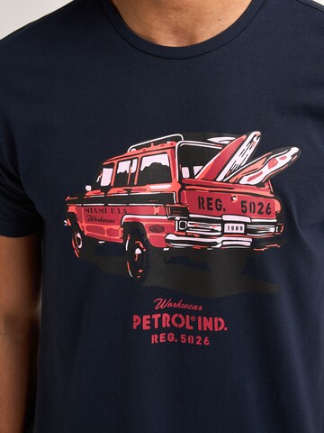 Petrol Industries Póló 'Classic' - kék