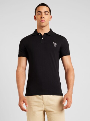 GUESS Poloshirt 'NOLAN' in Schwarz: Vorderseite