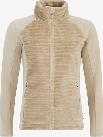 PROTEST Fleece jas 'PRTDELAY' in Bruin: voorkant