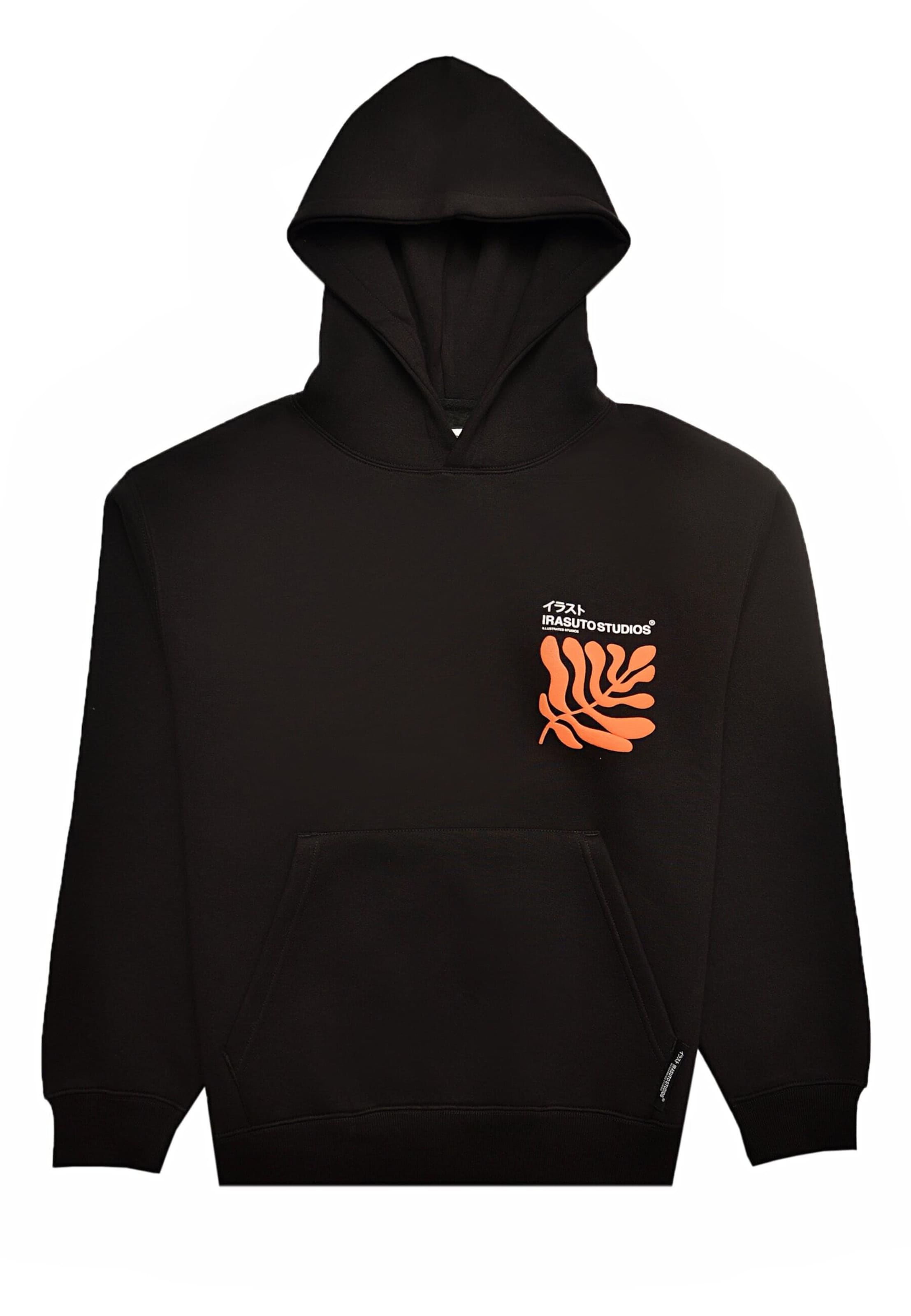 Irasuto Studios Sweatshirt 'Sumi Flow' in Black: front