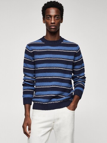 MANGO MAN Sweater in Blue: front