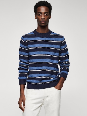 MANGO MAN Pullover in Blau: predná strana