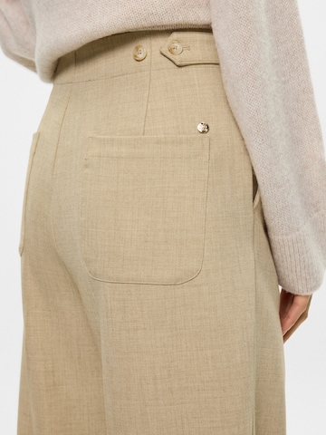 MOS MOSHLoosefit Hlače na crtu 'MMLeysa' - bež boja