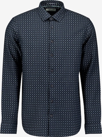 No Excess Comfort fit Overhemd in Blauw: voorkant
