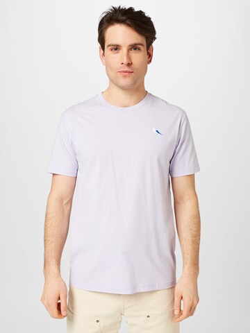 T-Shirt 'Embro Gull' Cleptomanicx en violet : devant