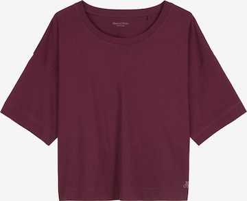 T-shirt oversize ' Mix N Match Cotton ' Marc O'Polo en rouge : devant
