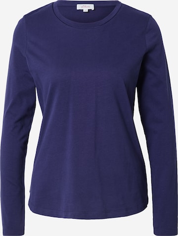 s.Oliver Shirt in Blauw: voorkant