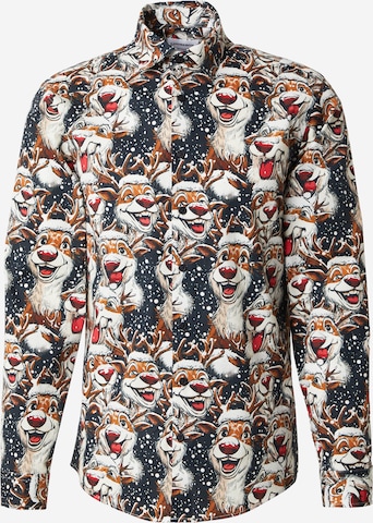 juoda Lindbergh Standartinis modelis Marškiniai 'Christmas': priekis