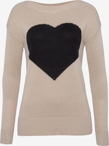 LAURA SCOTT Sweater in Beige: front