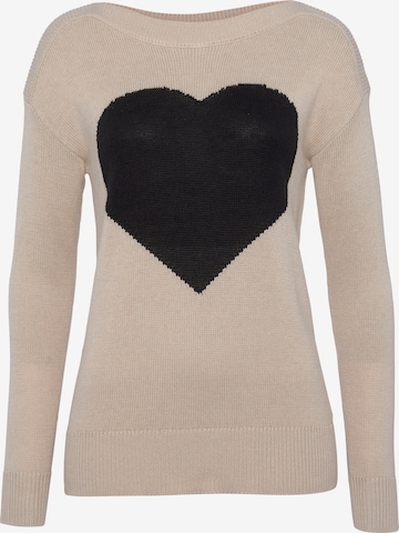 LAURA SCOTT Sweater in Beige: front