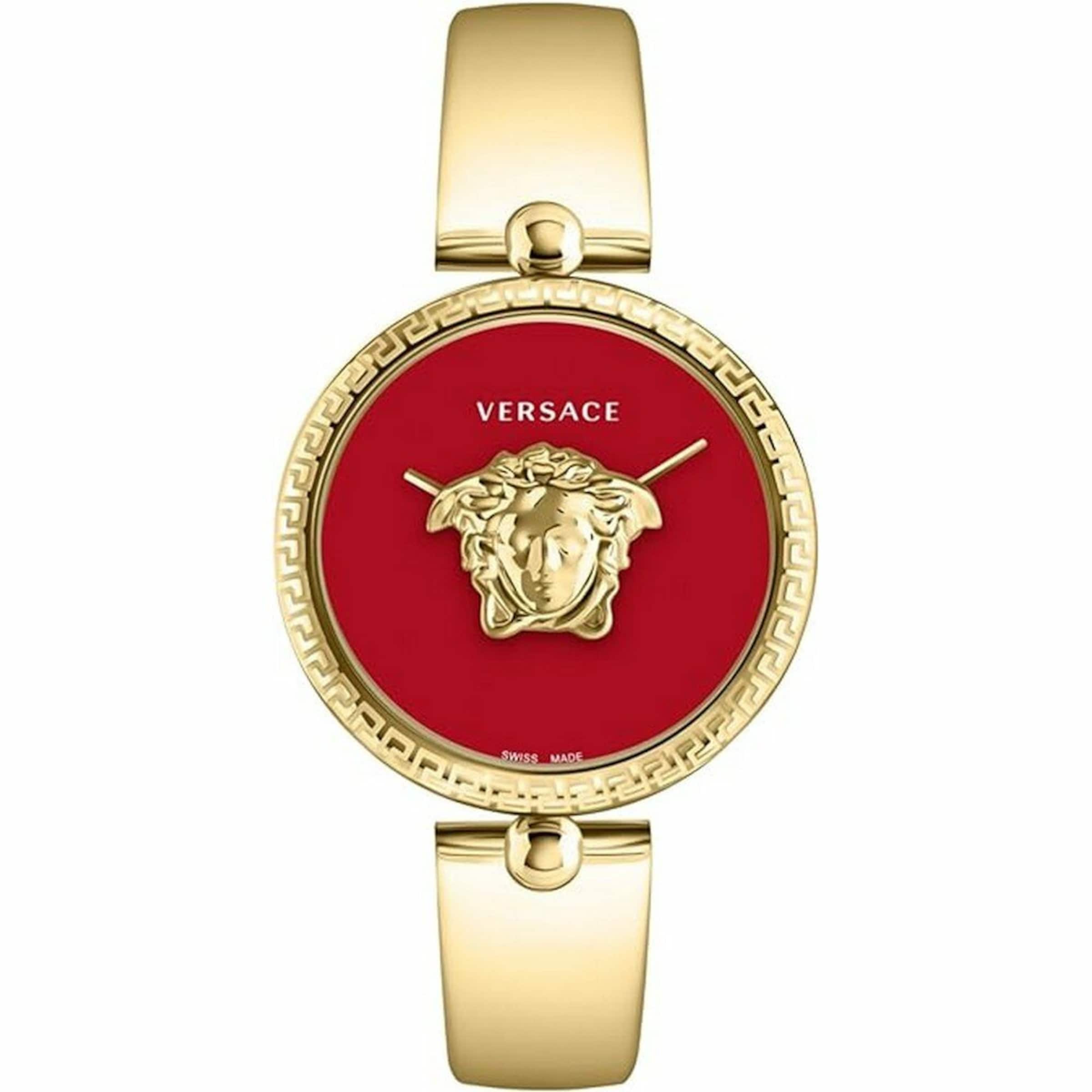 VERSACE Analog watch 'Palazzo' in Gold / Red, Item view