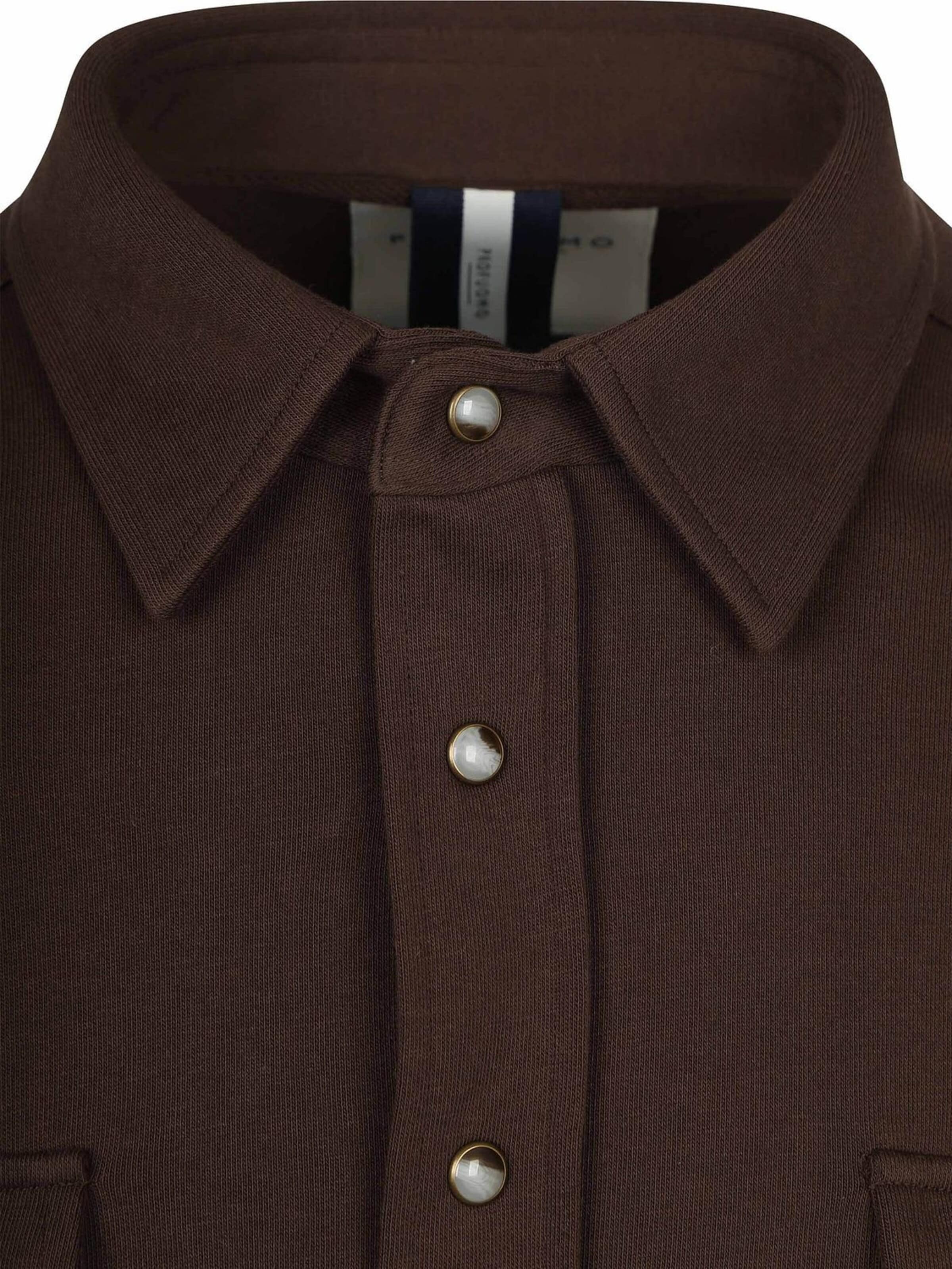 Profuomo Gebreid vest in Bruin