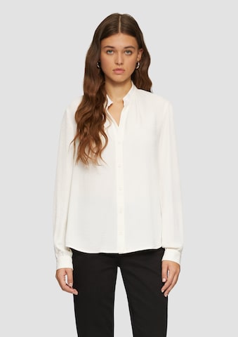 QS Bluse in Beige: Vorderseite