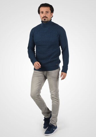 BLEND Rollkragenpullover 'Carrizo' in Blau