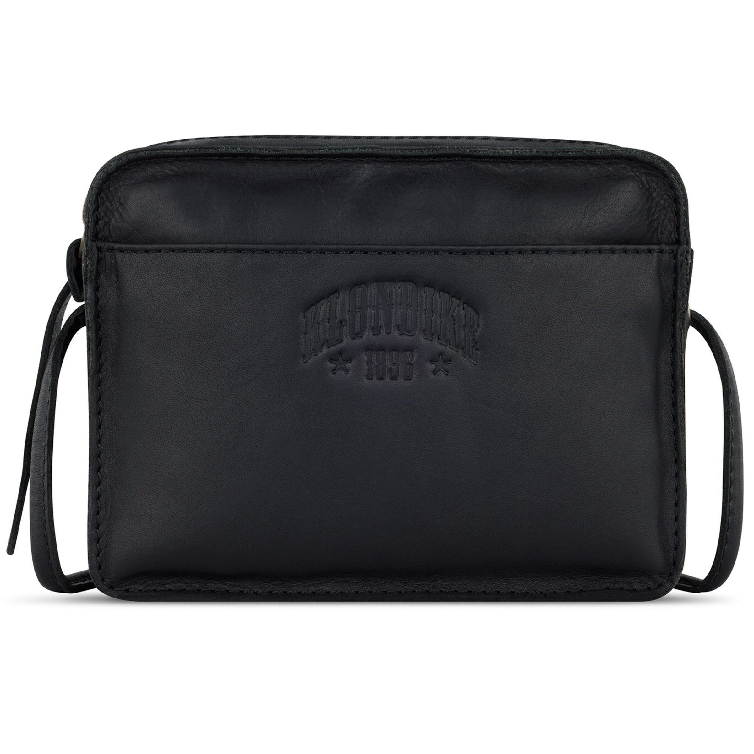 Borsa a tracolla 'Rush' di KLONDIKE 1896 in nero: frontale