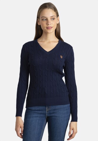 Sir Raymond Tailor Sweater 'Frenze' in Blue: front