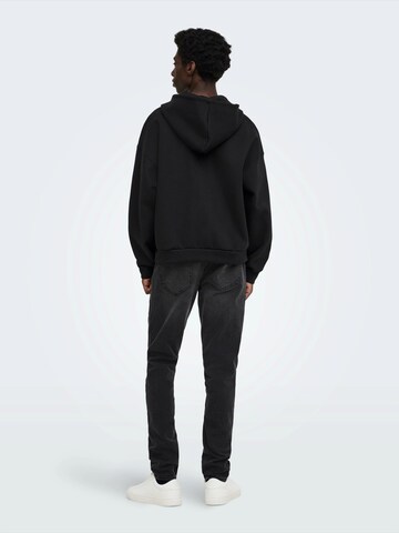 Only & Sons Кофта на молнии 'ONSGOYLE' в Черный