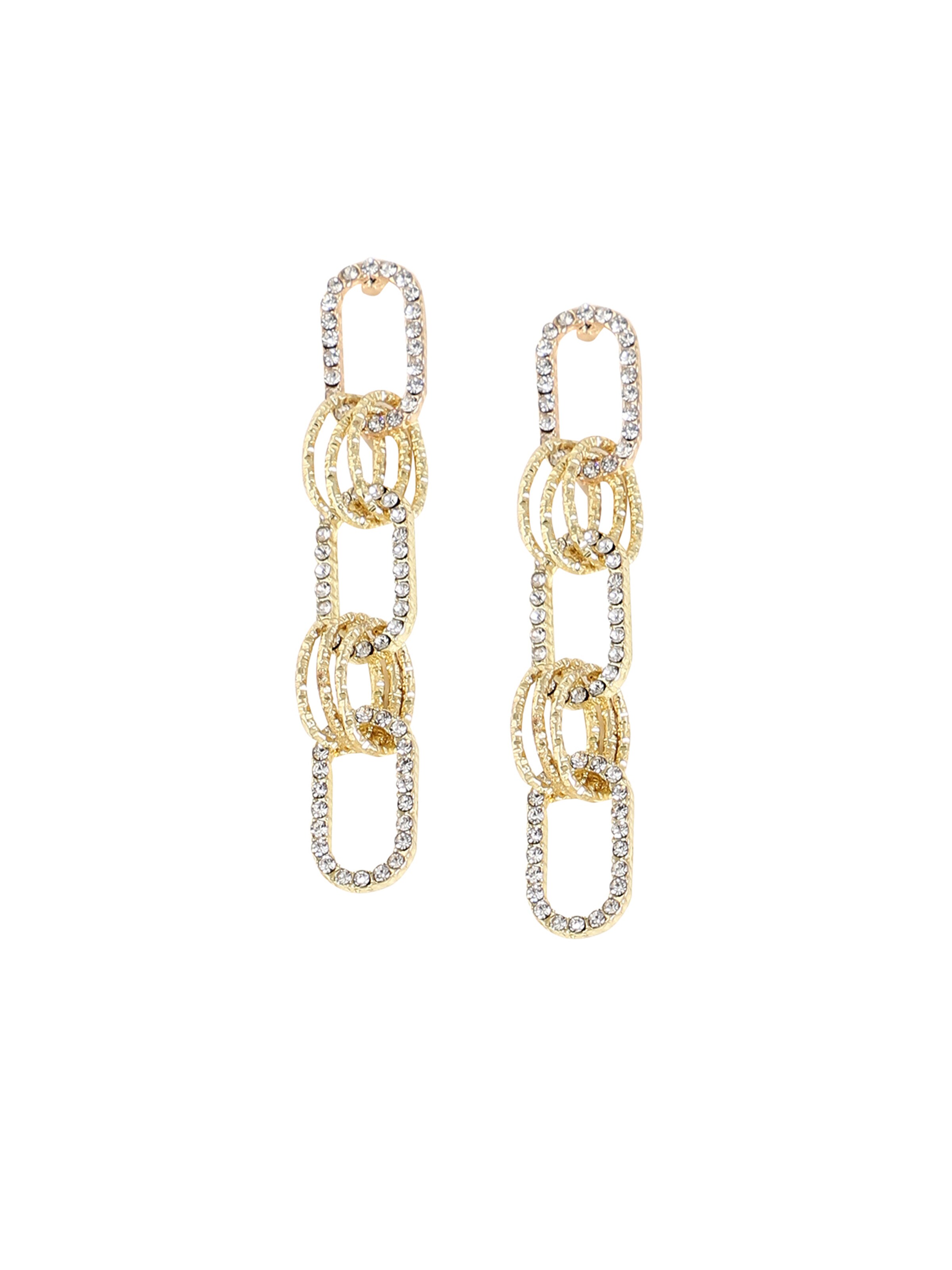 SOHI Ohrringe 'Phulbi' in Gold: Vorderseite