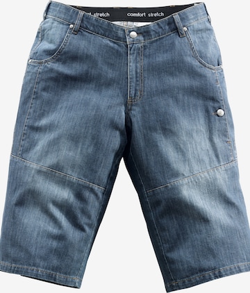 Men Plus Regular Broek in Blauw: voorkant