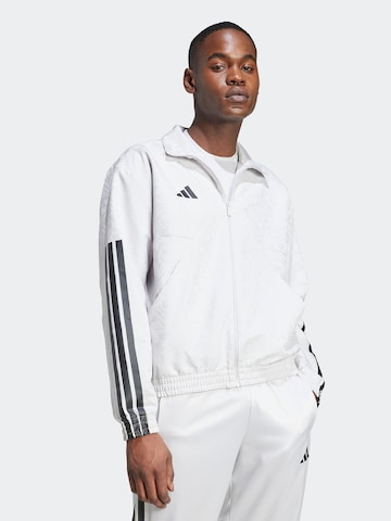 Giacca sportiva 'TIRO' di ADIDAS SPORTSWEAR in grigio: frontale