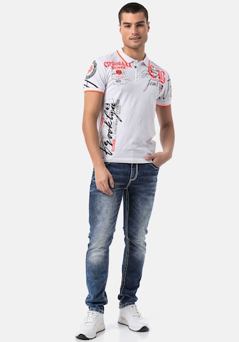 CIPO & BAXX Poloshirt in Weiß