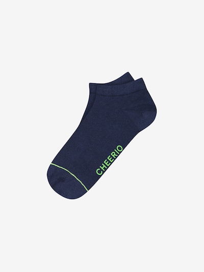 CHEERIO* Chaussons 'SNEAKER PAL' en bleu foncé, Vue avec produit