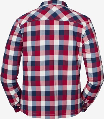 Schöffel Regular fit Athletic Button Up Shirt 'Hirschberg' in Red