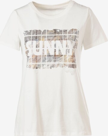 T-shirt heine en beige : devant