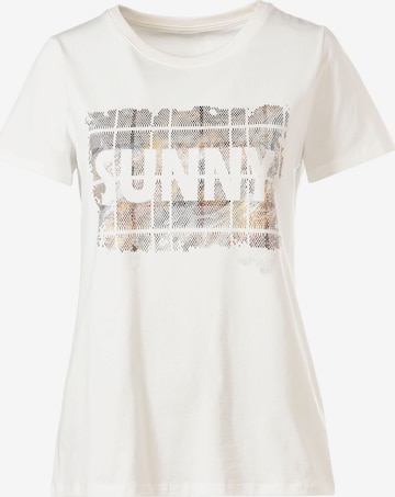 T-shirt heine en beige : devant