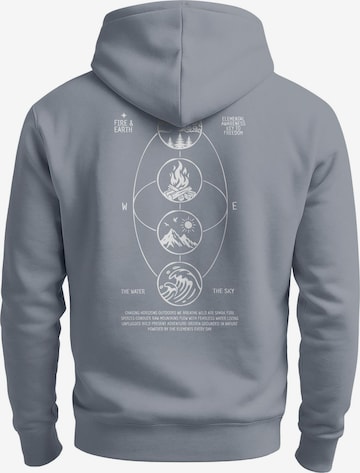 Neverless Sweatshirt 'Elemental Awareness' in Grey: front