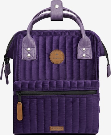 Cabaia Backpack 'Adventurer' in Purple: front