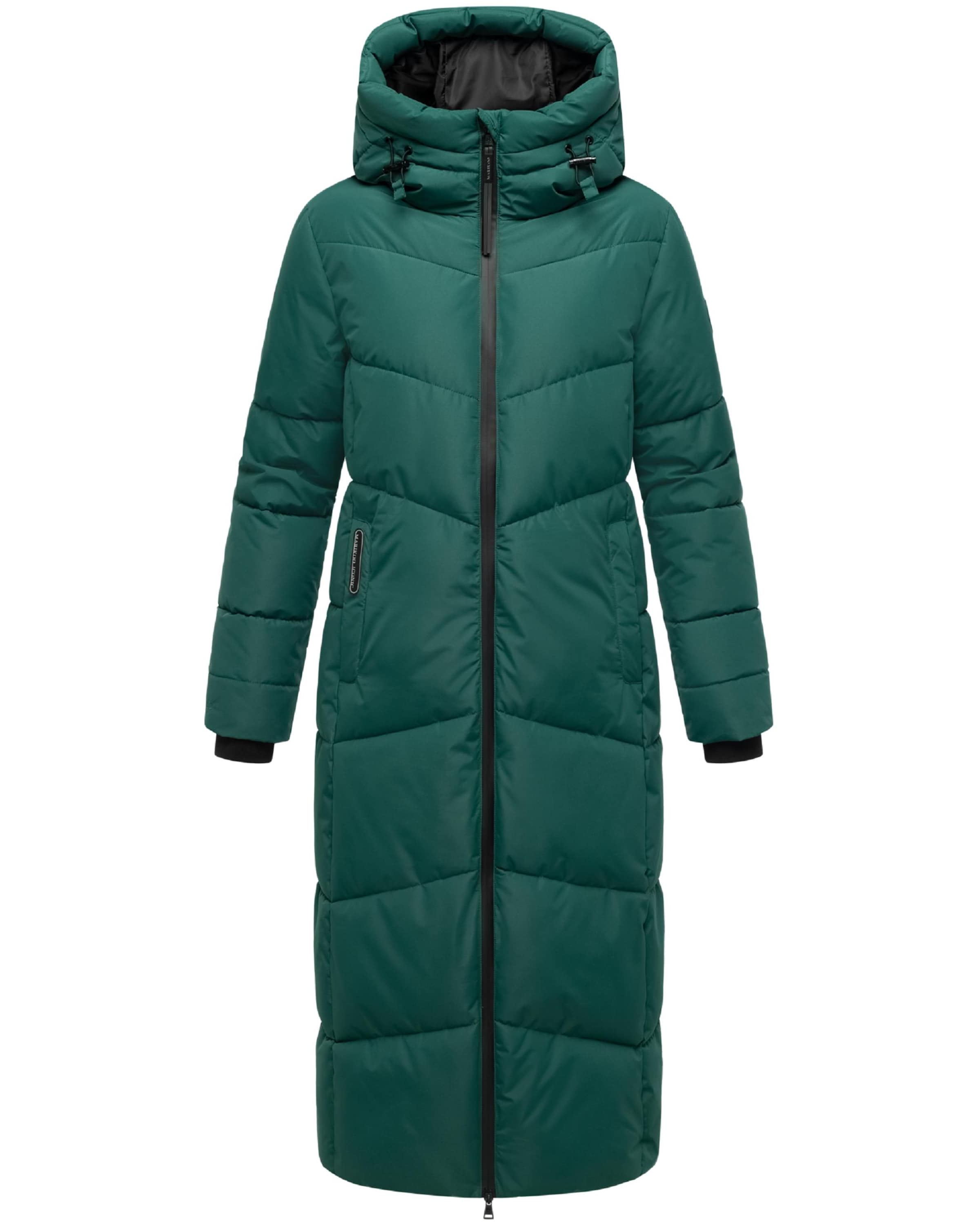 MARIKOO Pitkä talvitakki 'Firella XVI' värissä vihreä: etupuoli