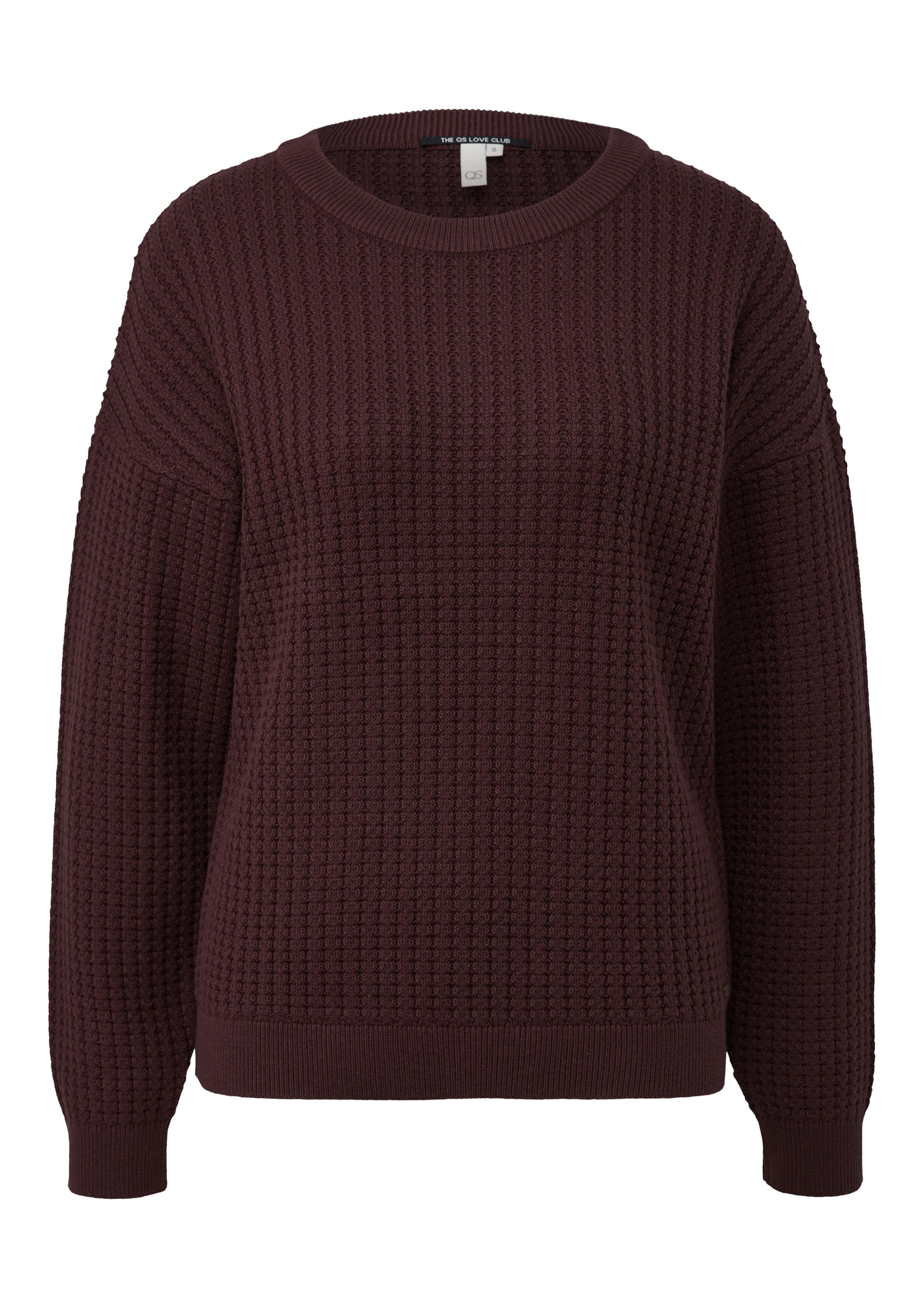 Pull-over QS en marron : devant