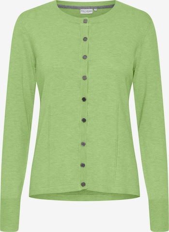 Cardigan 'Sara' PULZ Jeans en vert : devant