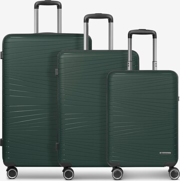 Franky Kofferset 'Dallas 3.0' in Grün: Vorderseite