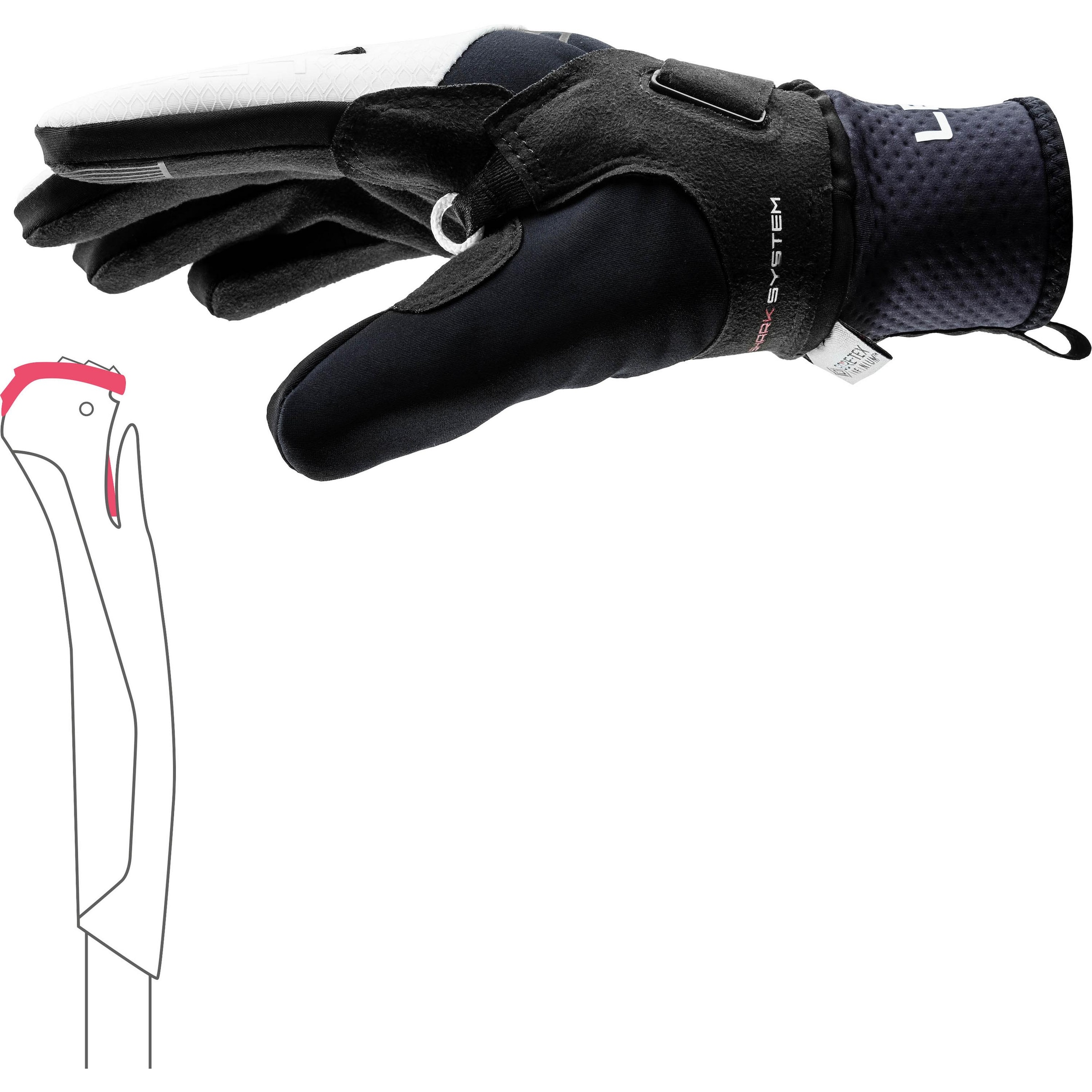 LEKI Athletic Gloves in Black