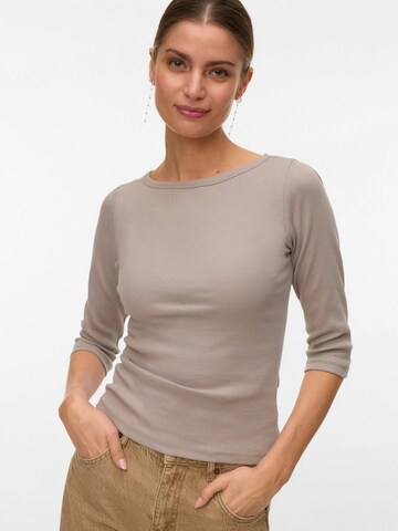 VERO MODA Shirt 'AWTHEA' in Brown: front