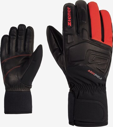 ZIENER Athletic Gloves 'GLYXUS' in Red: front