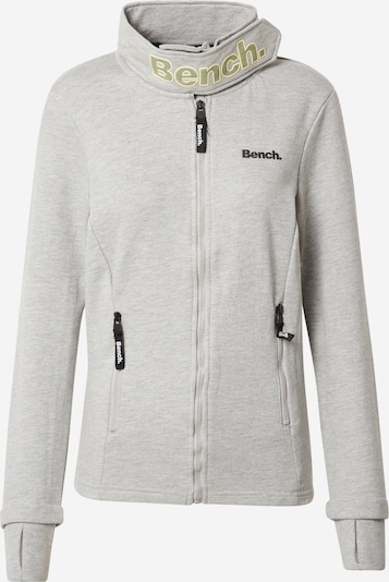 BENCH Sweatjacke 'HAYLO' in gelb / grau / schwarz, Produktansicht