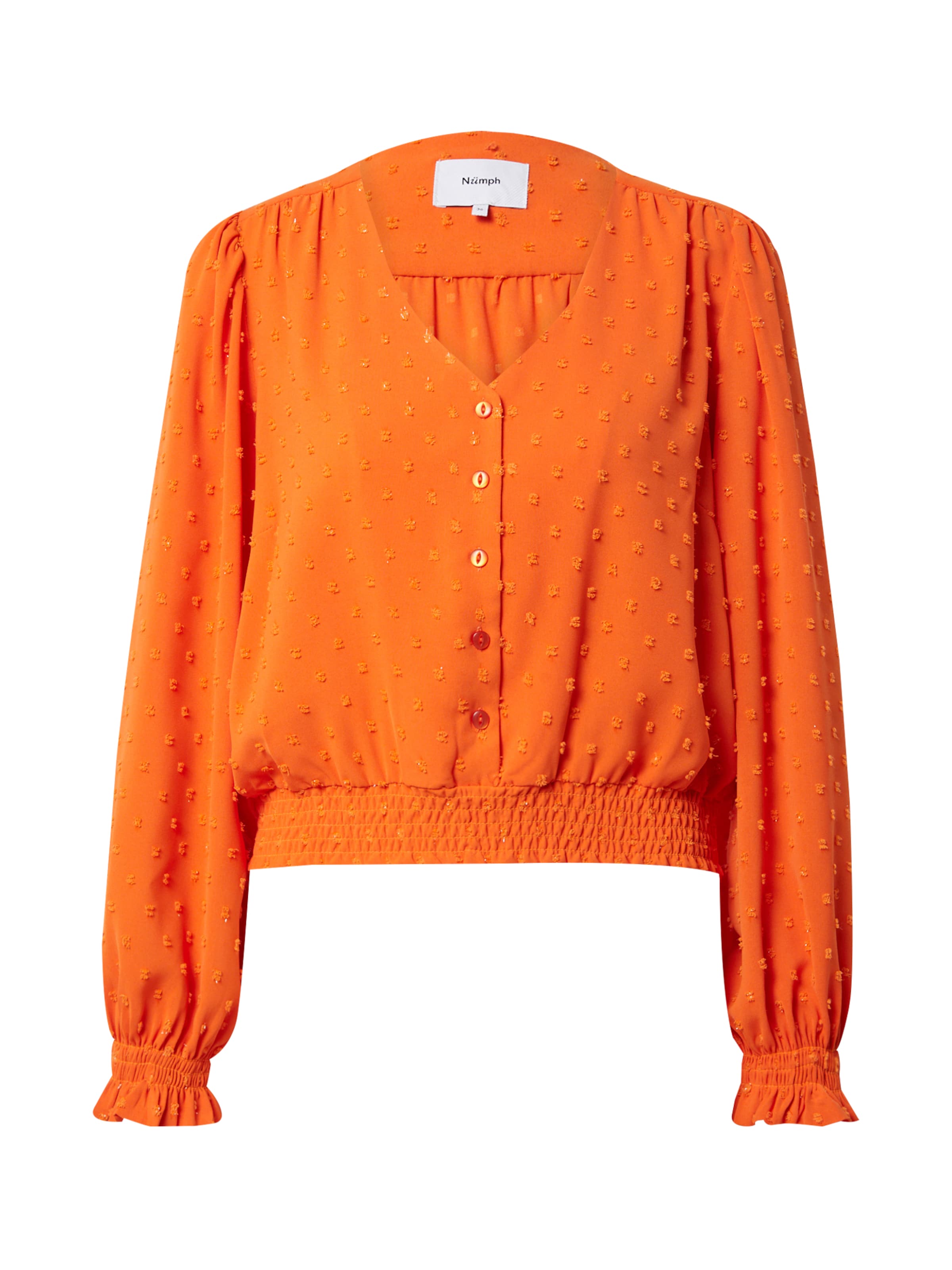 NÜMPH - Blusa 'REBECCA' en naranja: frente