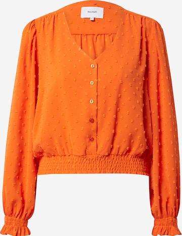 NÜMPH Bluzka 'REBECCA' w kolorze pomarańczowy: przód