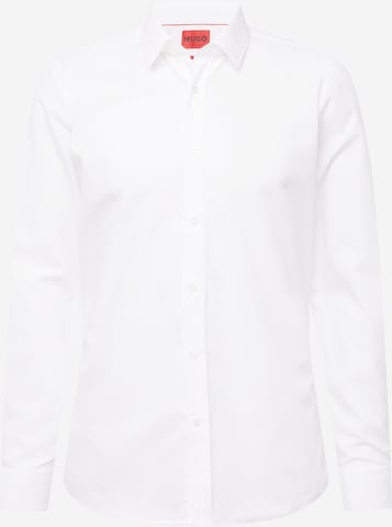 HUGO Red - Slim Fit Camisa 'Elisha' em branco: frente